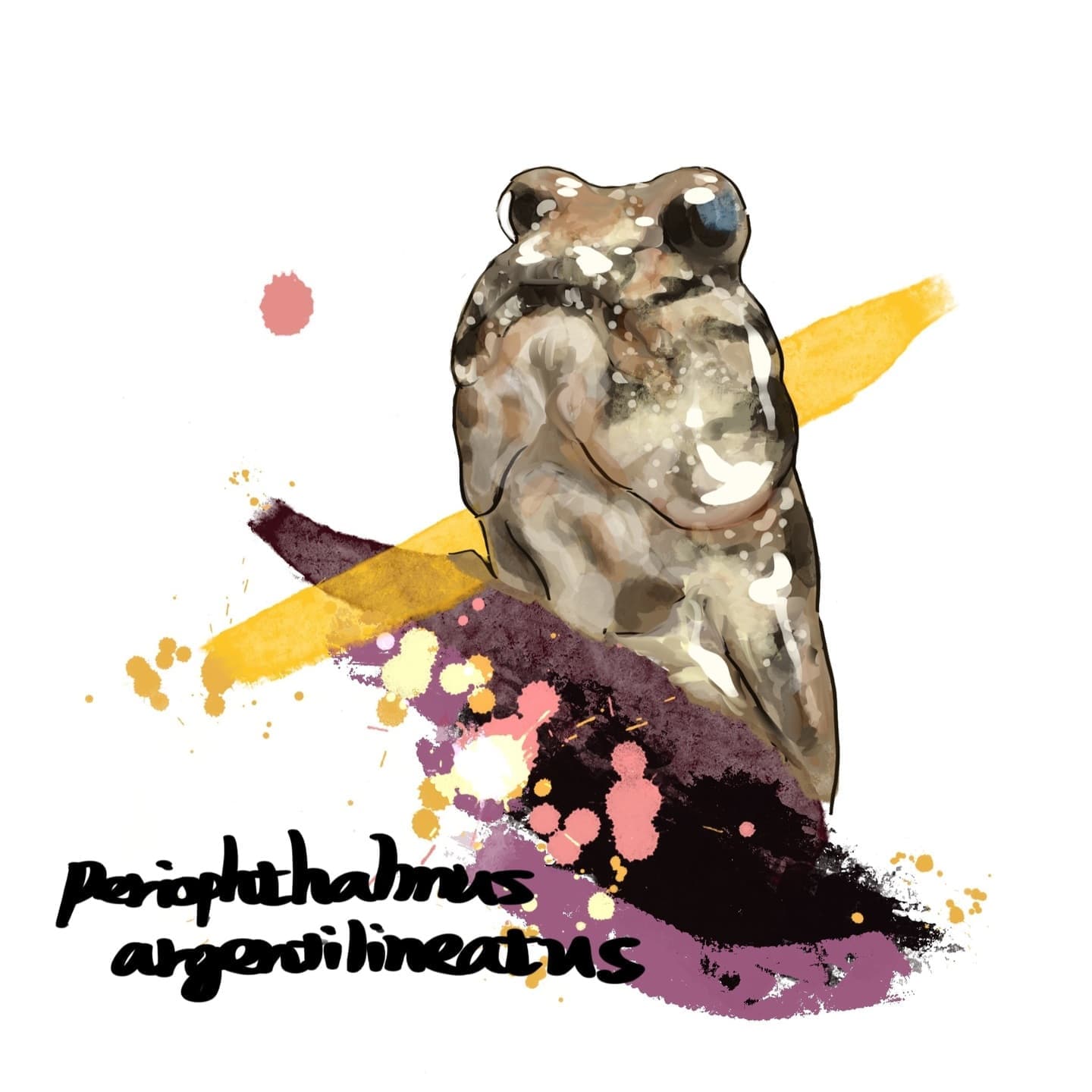 無料で使えるミナミトビハゼの魚イラスト素材